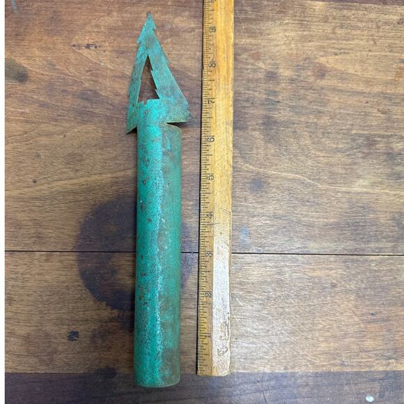 Vintage Christmas Tree Holiday Metal Stakes Candle Holders Rustic Distressed - Picture 6 of 8